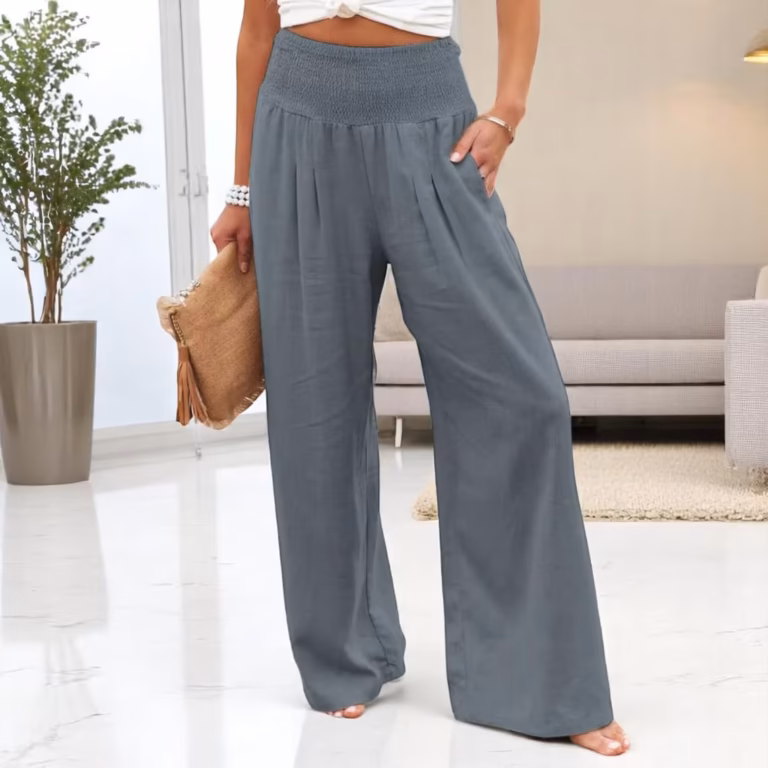 High Waist Wide Leg Trousers - Image 4