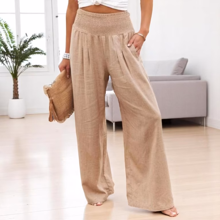 High Waist Wide Leg Trousers - Image 3